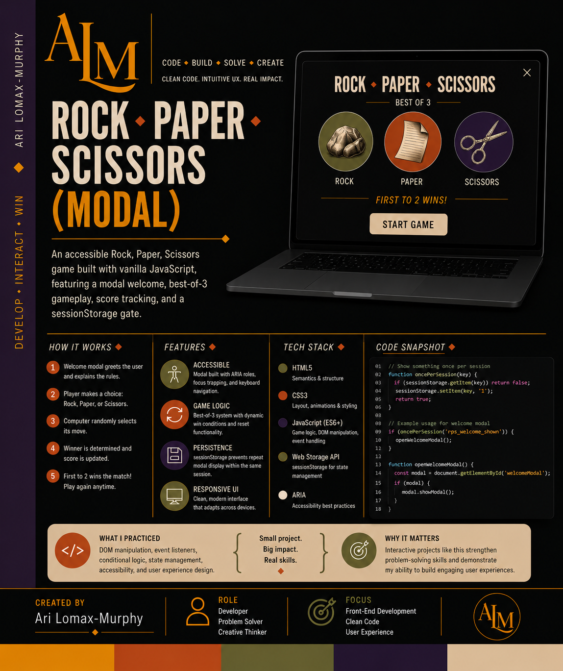 Rock • Paper • Scissors modal demo thumbnail